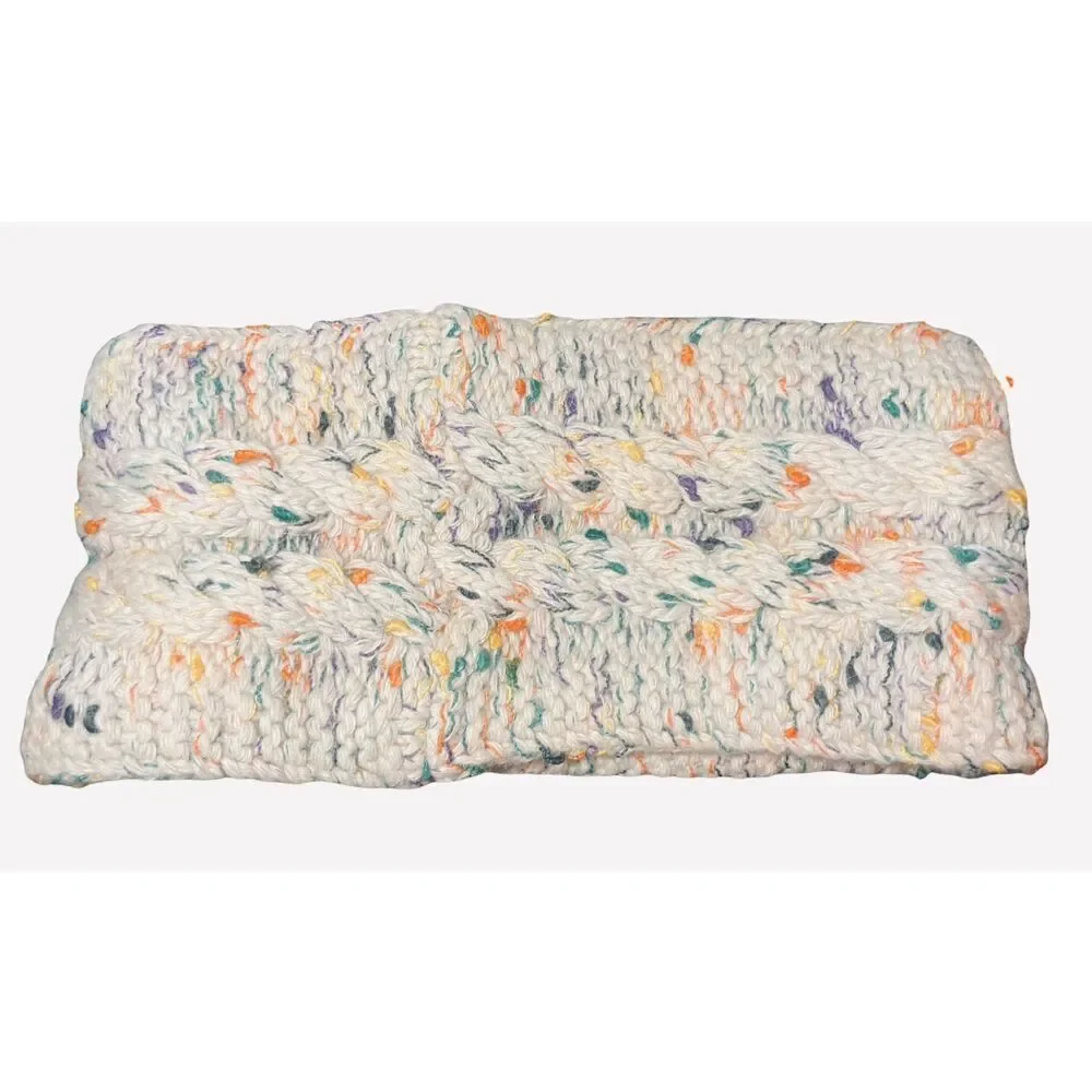 Hatromm Confetti Cable Knit Lined Ear Warmer